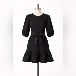 NWT Caslon - Mixed Media Sweatshirt Dress - Black - Sz. S